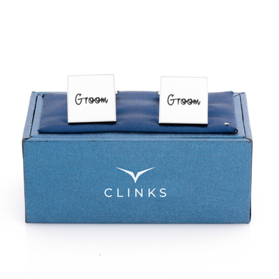 Groom White Wedding Cufflinks