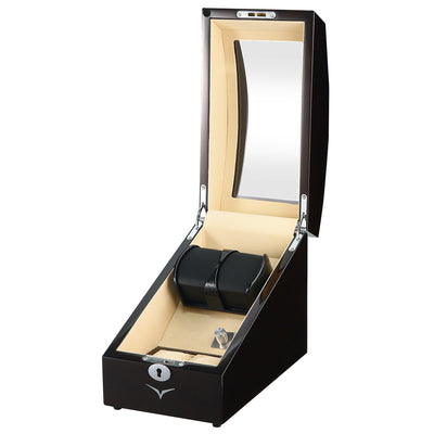 Avoca Watch Winder Box for 2 + 2 Watches in Mahogany