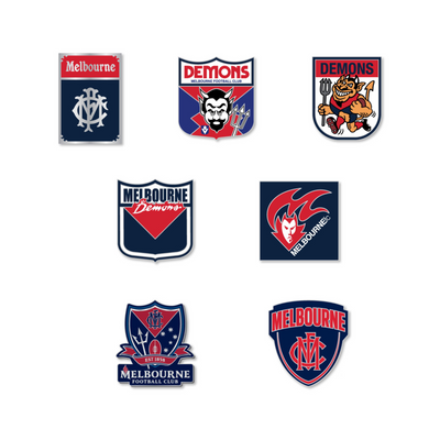 Melbourne Demons Logo AFL Pin Set