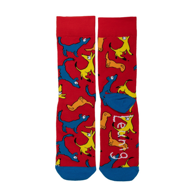 Leunig Dogs Socks Red