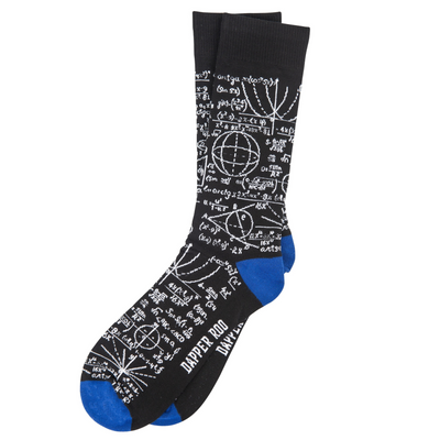 Insane Genius Mathematical Equations Maths Bamboo Socks by Dapper Roo