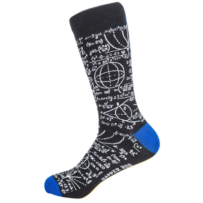 Insane Genius Mathematical Equations Maths Bamboo Socks by Dapper Roo