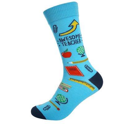 Awesome Teacher Socks by Dapper Roo