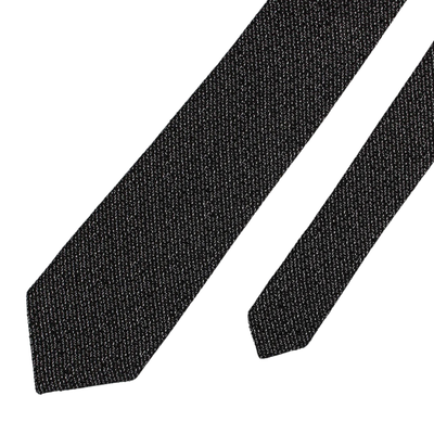 Black Boucle Tie