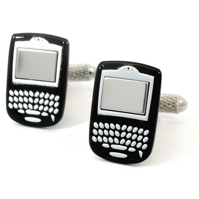 Blackberry-style Cufflinks Black