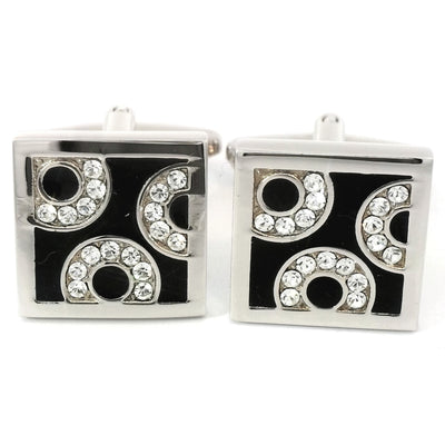 Crystal Circles Cufflinks