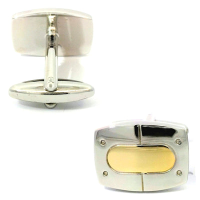 Gold and Silver Buckle Cufflinks