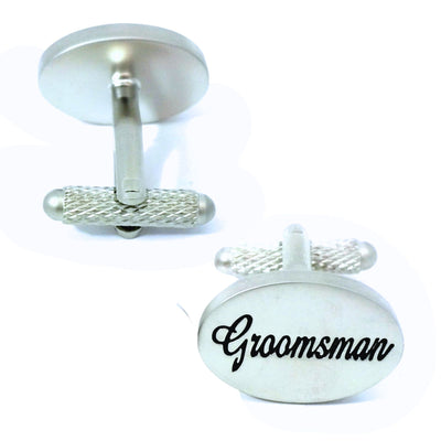 Groomsman Script Wedding Cufflinks