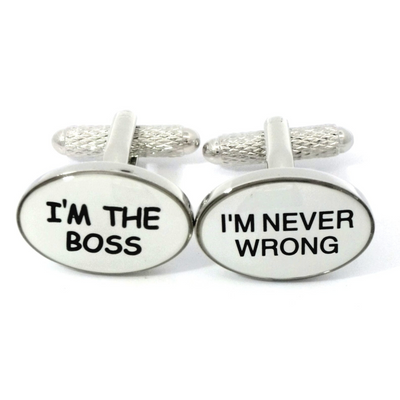 I am the Boss Cufflinks