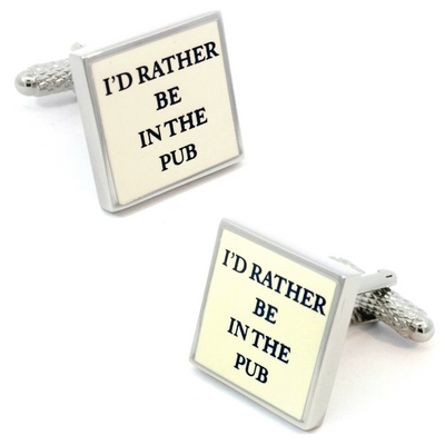 I'd rather be in the Pub Cufflinks