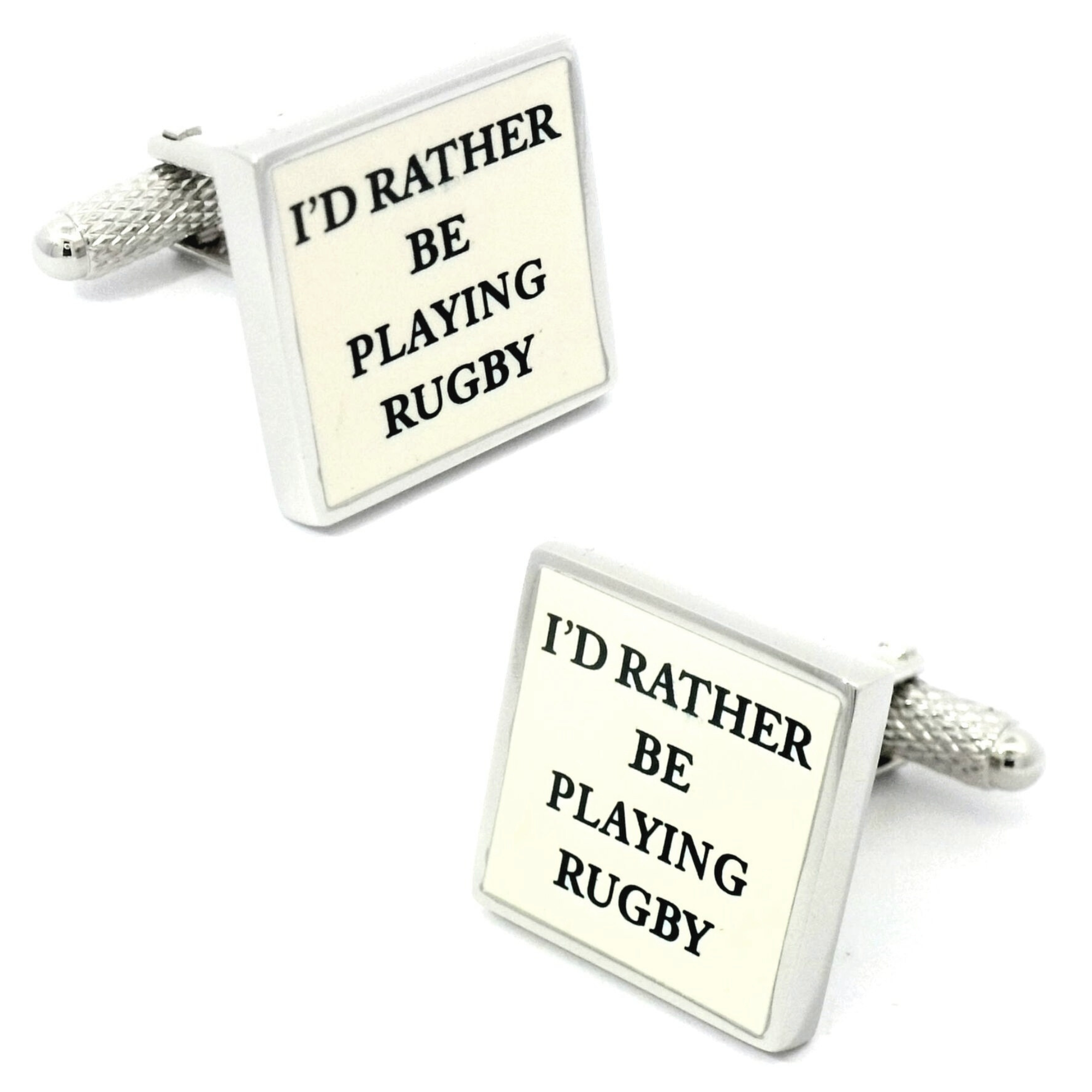 I'd rather be Playing Rugby Cufflinks