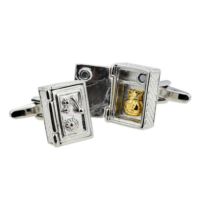 Money Vault Bank Safe Cufflinks