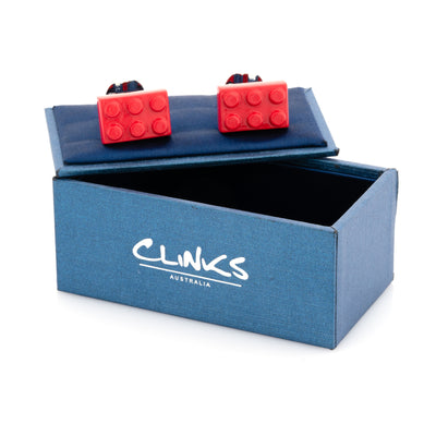 Red Building Block Cufflinks