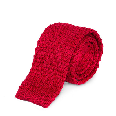 Red Knitted Tie