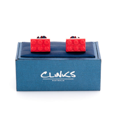 Red Building Block Cufflinks