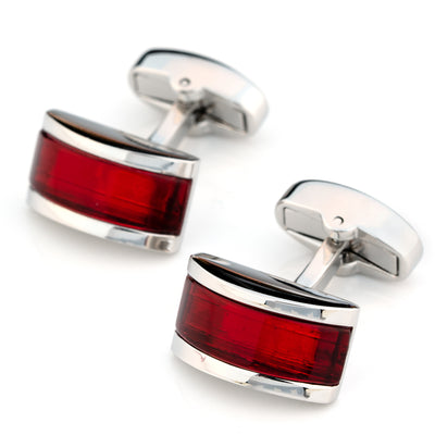 Ruby Red Cateye Cufflinks