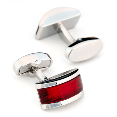 Ruby Red Cateye Cufflinks