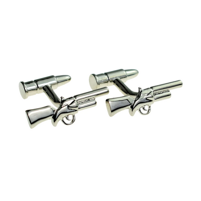 Shotgun and Cartridge Cufflinks