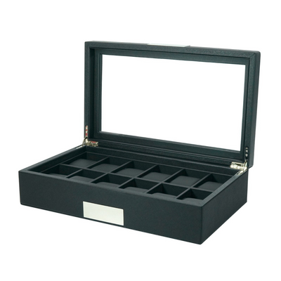 12 Slots Leather Watch Box