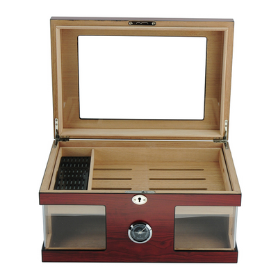 120 CT Brown Cigar Humidor Spanish Cedar Box for Cigars