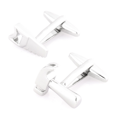 "Handyman" Silver Hammer & Saw Cufflinks