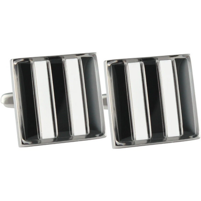 Colour Collingwood FC AFL Cufflinks