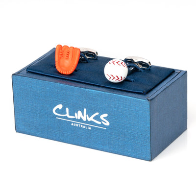 Baseball Glove and Ball Cufflinks