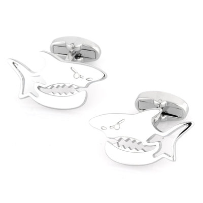 Silver Shark Cufflinks