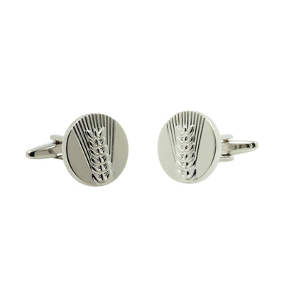 Silver Wheat Cufflinks