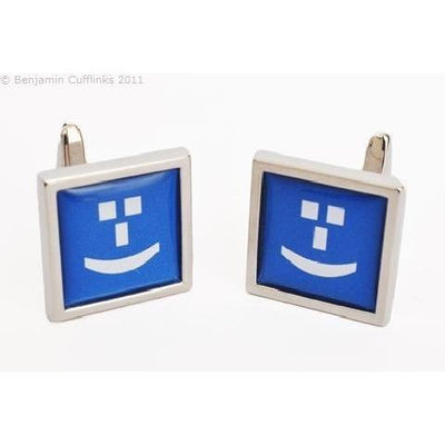 Text Speak Cufflinks: Smiley