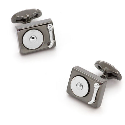 Turntable Record Player DJ Cufflinks